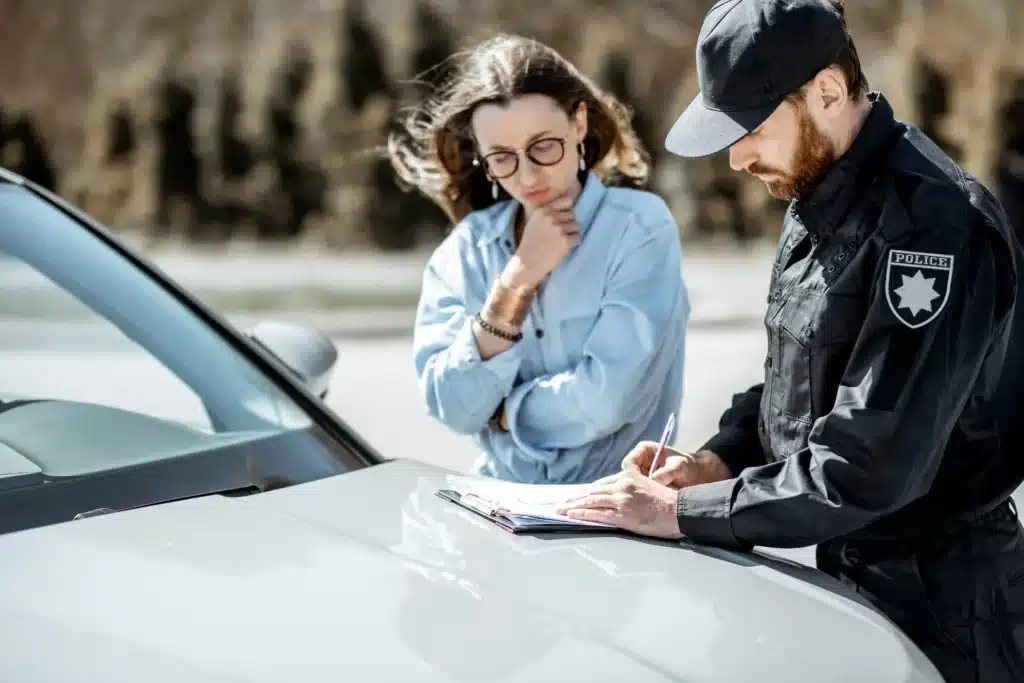 woman-with-police-officer-near-a-car-