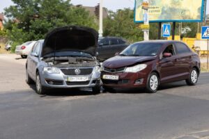 A T-bone accident at an intersection. How is fault determined?