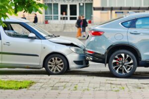 A rear-end car accident. Are rear-end collisions always the rear driver’s fault?