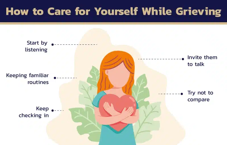 How to Care for Yourself while grieving image