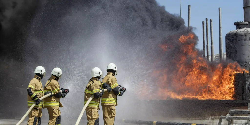 firefighters-extinguishing-flames-at-an-industrial
