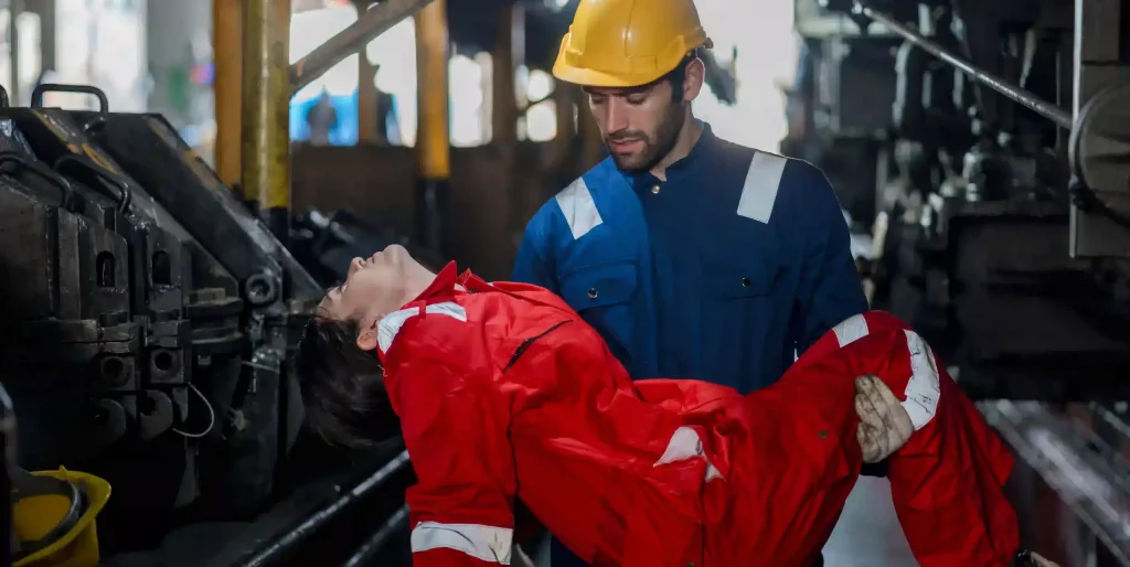 Rescue at Industrial Workplace After Possible Accident